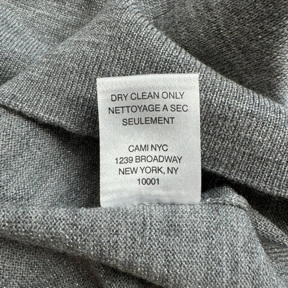 NWT Cami NYC Gama Wool Sweater Silver Metallic Size XS - Picture 10 of 10